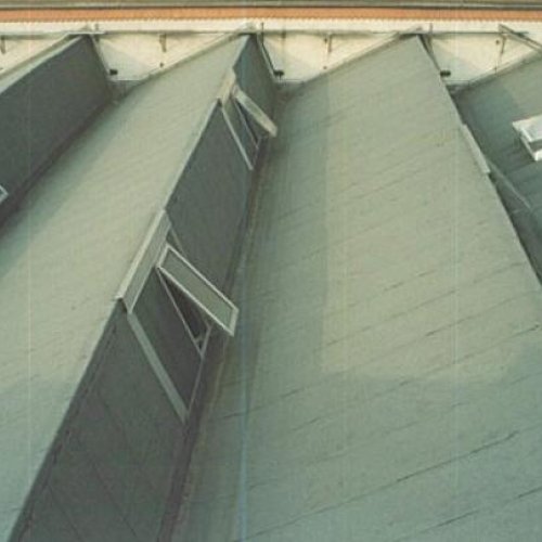 Flachdach Industrie Sheddach